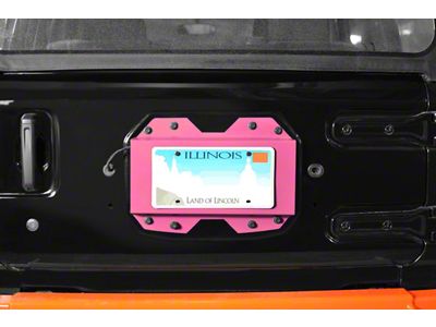 Steinjager Rear License Plate Relocator; Pinky (18-24 Jeep Wrangler JL)