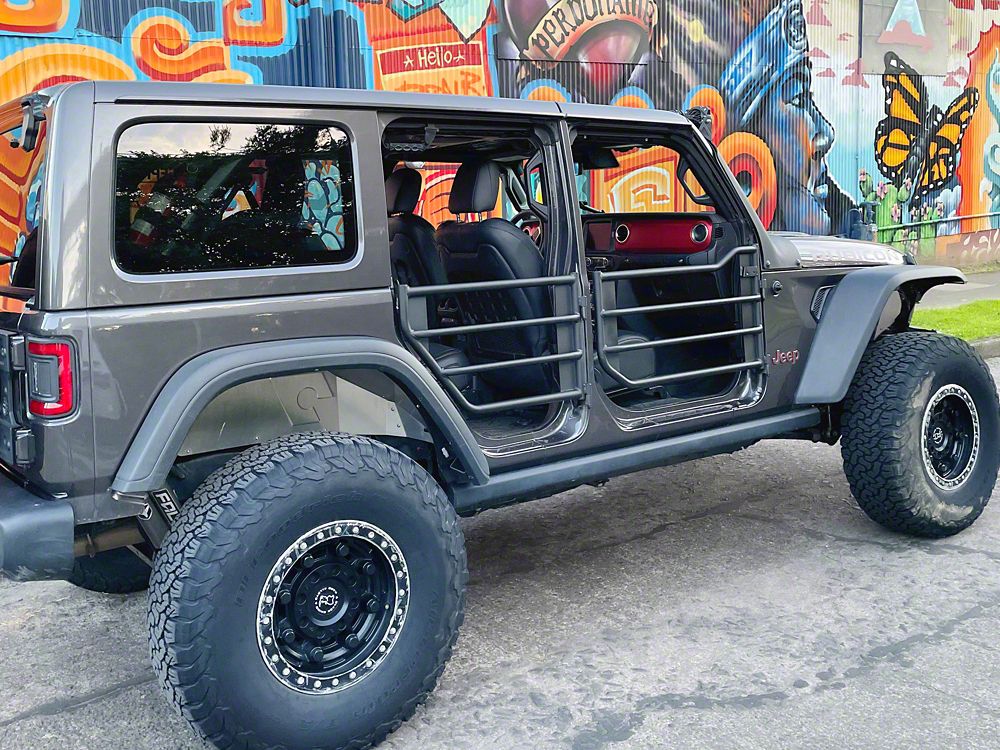 Barricade Tubular Adventure Doors; Front (18-24 Jeep Wrangler JL) |  Barricade