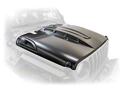 DV8 Offroad Heat Dispersion Vented Hood; Unpainted (18-23 Jeep Wrangler JL, Excluding Rubicon 392)
