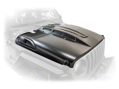 DV8 Offroad Heat Dispersion Vented Hood; Unpainted (18-23 Jeep Wrangler JL, Excluding Rubicon 392)
