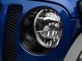 RedRock Headlight Trim; Black (18-26 Jeep Wrangler JL Sport)