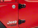 RedRock Exterior Door Hinge Covers; Black (18-26 Jeep Wrangler JL)