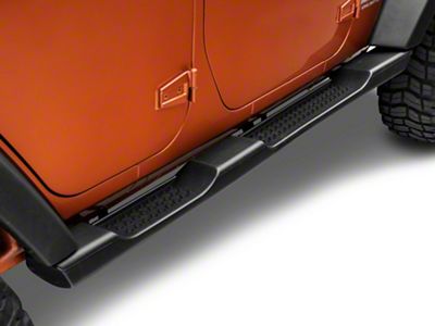 RedRock Molded ABS OE Style Side Step Bars (07-18 Jeep Wrangler JK 4-Door)