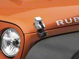 RedRock Hood Catch Kit; Chrome (07-18 Jeep Wrangler JK)