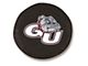 Gonzaga University Spare Tire Cover; Black (66-18 Jeep CJ5, CJ7, Wrangler YJ, TJ & JK)