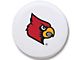University of Louisville Spare Tire Cover with Camera Port; White (18-24 Jeep Wrangler JL)