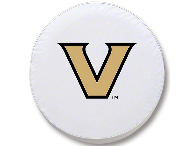 Vanderbilt University Spare Tire Cover with Camera Port; White (21-23 Bronco)