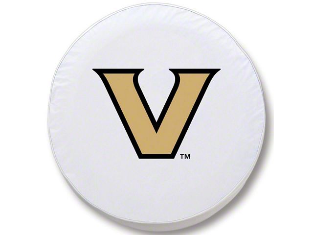 Vanderbilt University Spare Tire Cover with Camera Port; White (21-24 Bronco)