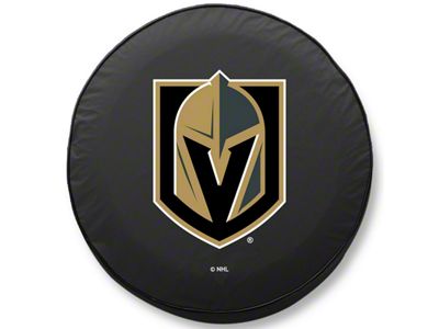 Vegas Golden Knights Spare Tire Cover with Camera Port; Black (18-24 Jeep Wrangler JL)