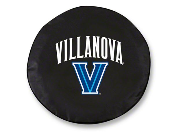 Villanova University Spare Tire Cover with Camera Port; Black (18-24 Jeep Wrangler JL)