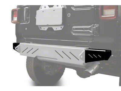 Steinjager Rear Bumper End Caps; Bare Metal (18-24 Jeep Wrangler JL)