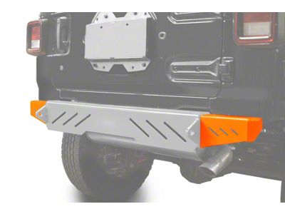 Steinjager Rear Bumper End Caps; Fluorescent Orange (18-24 Jeep Wrangler JL)