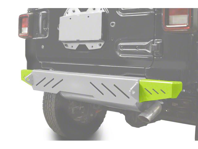 Steinjager Rear Bumper End Caps; Gecko Green (18-24 Jeep Wrangler JL)