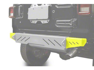 Steinjager Rear Bumper End Caps; Neon Yellow (18-24 Jeep Wrangler JL)