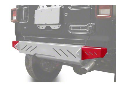 Steinjager Rear Bumper End Caps; Red Baron (18-24 Jeep Wrangler JL)