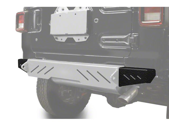 Steinjager Rear Bumper End Caps; Texturized Black (18-24 Jeep Wrangler JL)