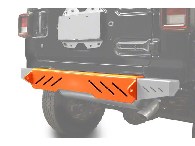 Steinjager Rear Bumper with D-Ring Mounts; Fluorescent Orange (18-24 Jeep Wrangler JL)