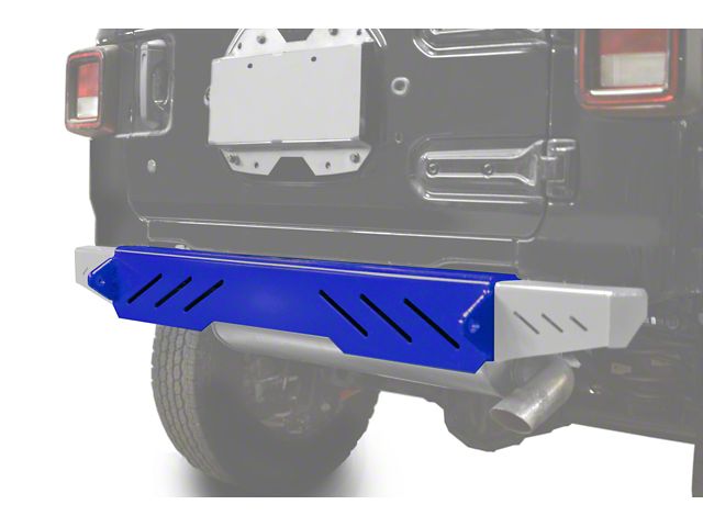 Steinjager Rear Bumper with D-Ring Mounts; Southwest Blue (18-24 Jeep Wrangler JL)