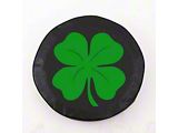 4-Leaf Clover Spare Tire Cover with Camera Port; Black (18-26 Jeep Wrangler JL)