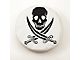 Jolly Roger Spare Tire Cover with Camera Port; White (18-24 Jeep Wrangler JL)
