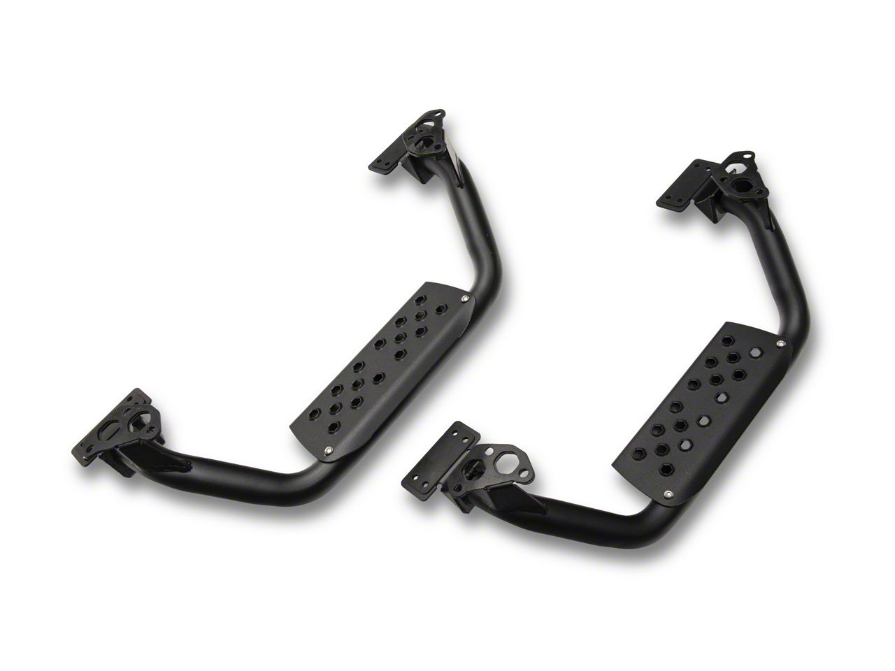 Drop Steps for Dominator D6 Side Steps Only; Textured Black (07-18 Jeep Wrangler JK w/ Dominator D6 Side Steps)
