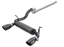 AFE Rebel Series 2.50-Inch Cat-Back Exhaust with Dual Black Tips (18-23 3.6L Jeep Wrangler JL)