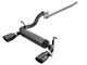 AFE Rebel Series 2.50-Inch Cat-Back Exhaust System with Dual Black Tips (18-24 3.6L Jeep Wrangler JL)