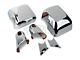 Rugged Ridge Door Mirror Covers with Mirror Arm Covers; Chrome (07-18 Jeep Wrangler JK)