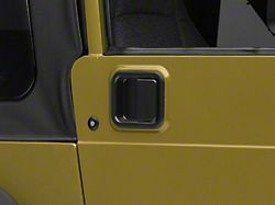 OPR Door Handle; Driver and Passenger Side; Black (97-06 Jeep Wrangler TJ w/ Full Doors)