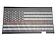 RedRock American Flag Mesh Grille Insert; Black and White with Red Stripe (07-18 Jeep Wrangler JK)