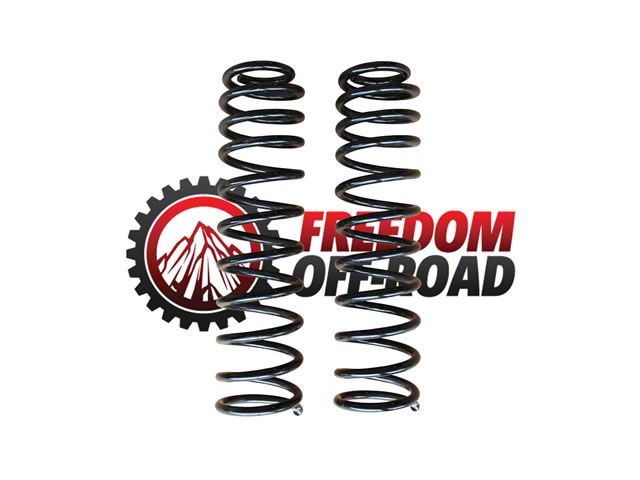 Freedom Offroad 3.50-Inch Front Lift Springs (07-18 Jeep Wrangler JK 2-Door)