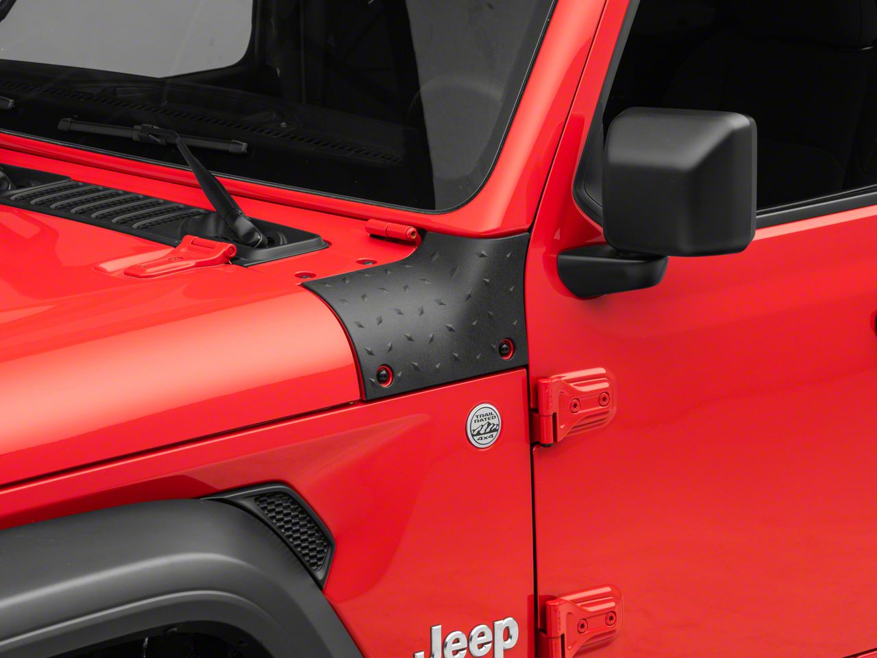 RedRock Jeep Wrangler Cowl Body Armor; Textured Black J132580-JL (18-23  Jeep Wrangler JL, Excluding Mojave, 392, and 4xe) Free Shipping