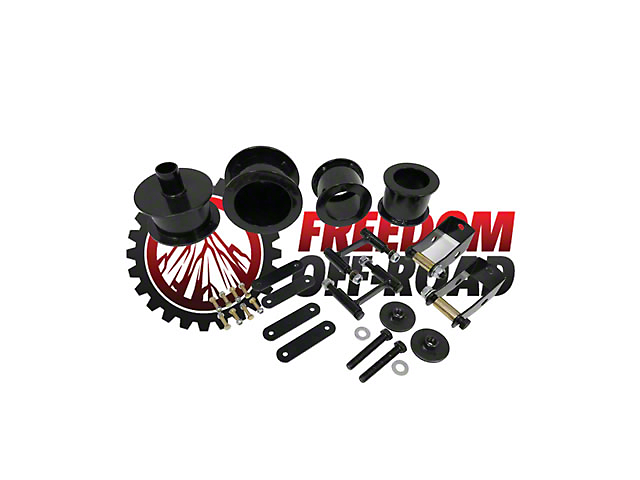 Freedom Offroad 3-Inch Coil Spring Spacers with Shock Extenders (07-18 Jeep Wrangler JK)