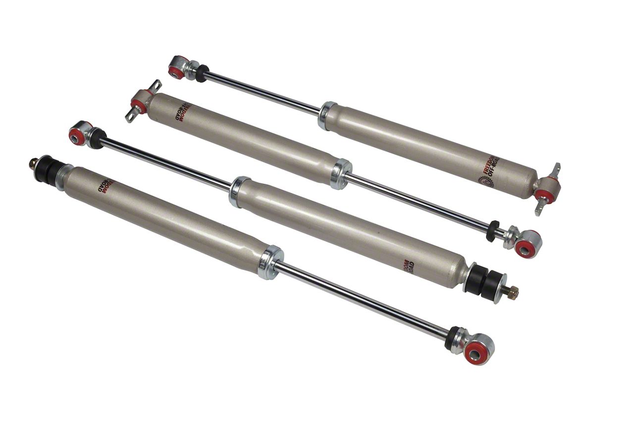 Freedom Offroad Extended Nitro Shocks for 24 in. Lift (0719 Jeep Wrangler JK & JL