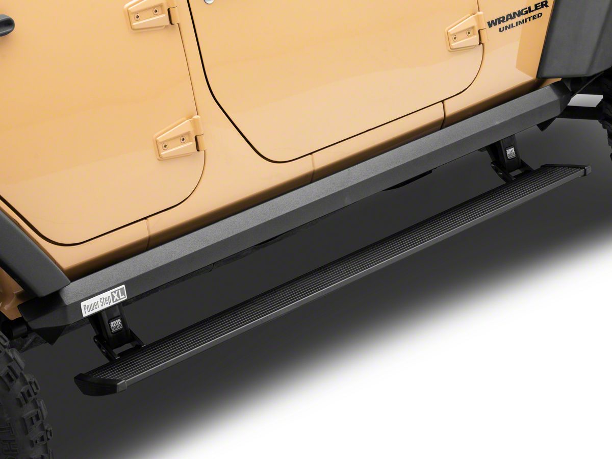 Amp Research Jeep Wrangler Powerstep Xl Running Boards 77122 01a 07 18 Jeep Wrangler Jk 4 Door
