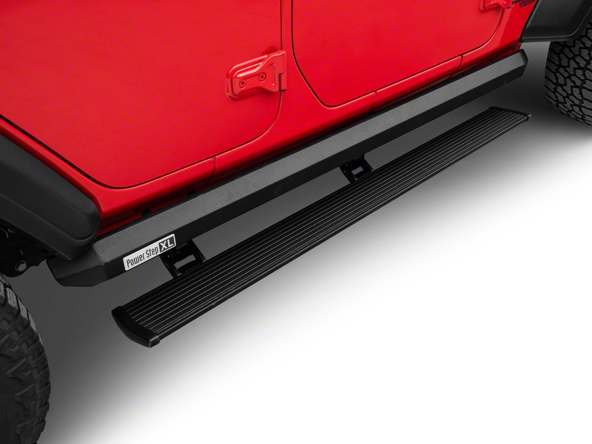 Amp Research Jeep Wrangler Powerstep Xl Running Boards 77132 01a 18 20 Jeep Wrangler Jl 4 Door
