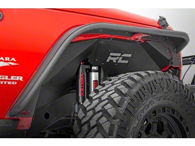 Rough Country Front and Rear Inner Fenders for Vertex Shocks (07-18 Jeep Wrangler JK)