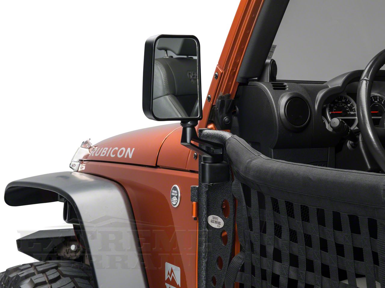 Body Armor 4x4 Wrangler Mirrors for Trail Doors 5126 (9718 Jeep