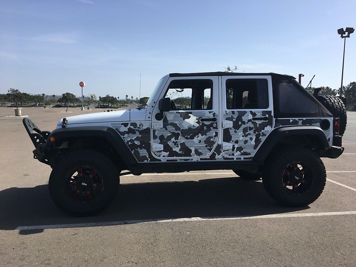 Mek Magnet Jeep Wrangler Magnetic Body Armor Winter Camo 4003