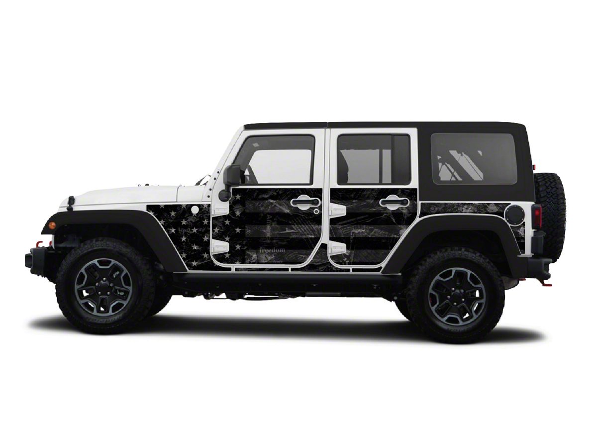 Mek Magnet Jeep Wrangler Magnetic Body Armor; Black Flag 4007 (07-18 Jeep  Wrangler JK 4-Door) - Free Shipping