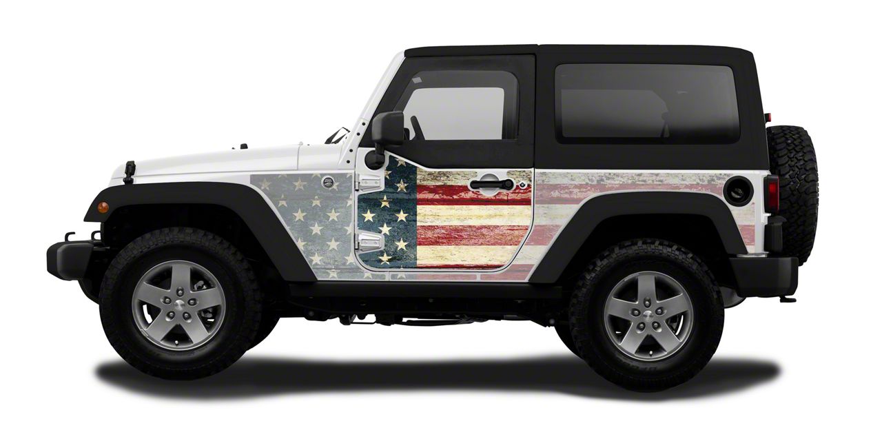 Mek Magnet Magnetic Half Door Body Armor; The Patriot (07-18 Jeep Wrangler JK 2-Door)