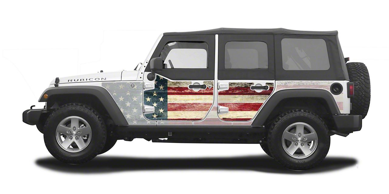 Mek Magnet Magnetic Half Door Body Armor; The Patriot (07-18 Jeep Wrangler JK 4-Door)