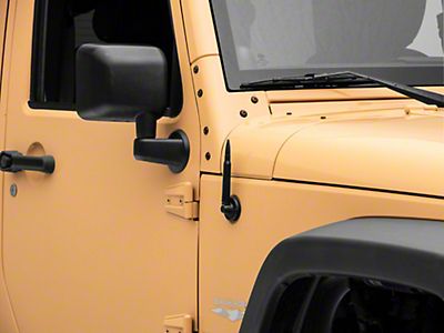 RedRock Jeep Wrangler Short Antenna; Black J132760 (07-18 Jeep Wrangler JK)  - Free Shipping