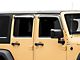 RedRock Window Deflectors; Front and Rear; Smoked (07-18 Jeep Wrangler JK 4-Door)