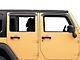RedRock Window Deflectors; Front and Rear; Smoked (07-18 Jeep Wrangler JK 4-Door)