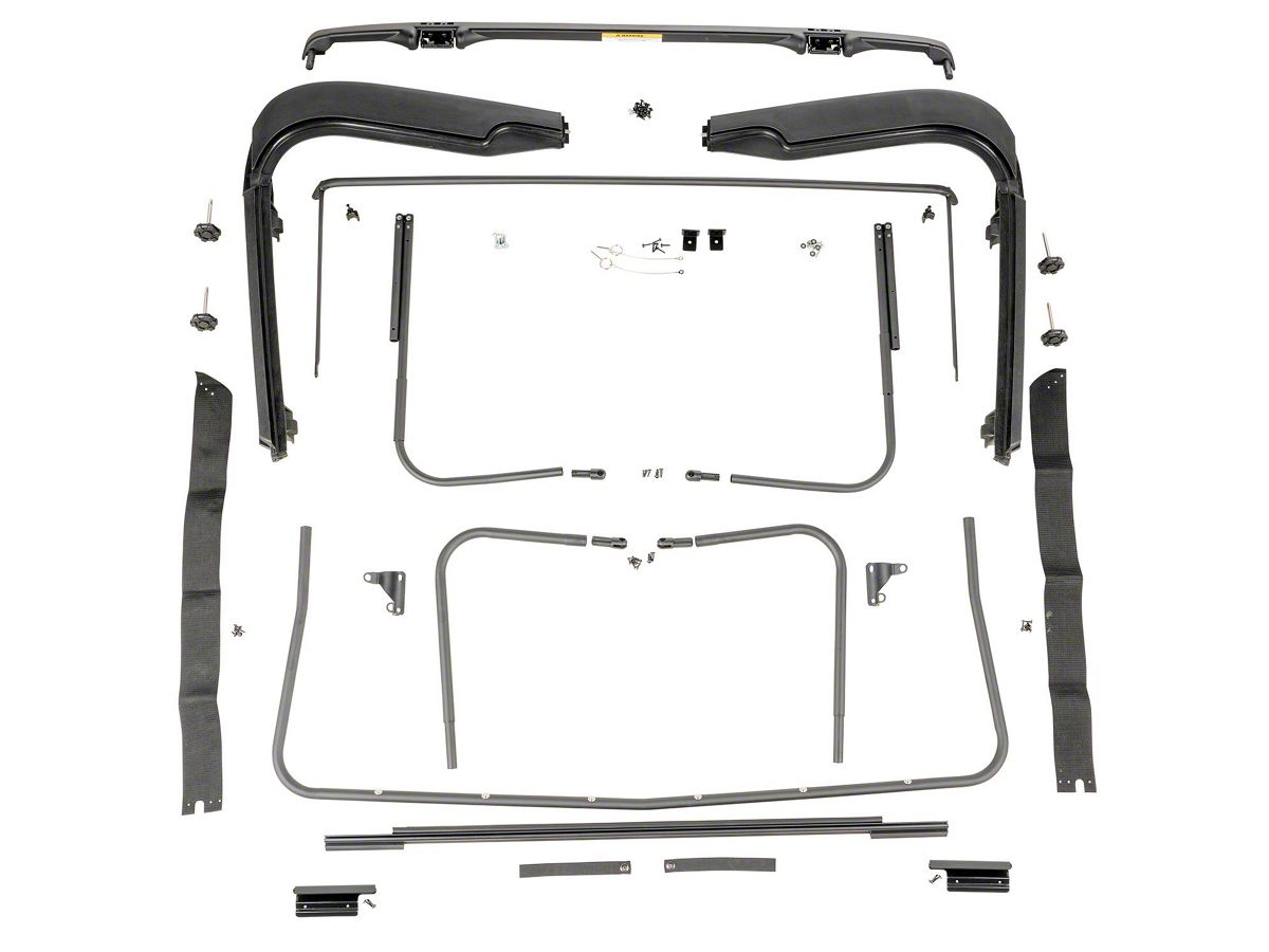 Rugged Ridge Jeep Wrangler Factory Style Replacement Soft Top Hardware   (97-06 Jeep Wrangler TJ, Excluding Unlimited)
