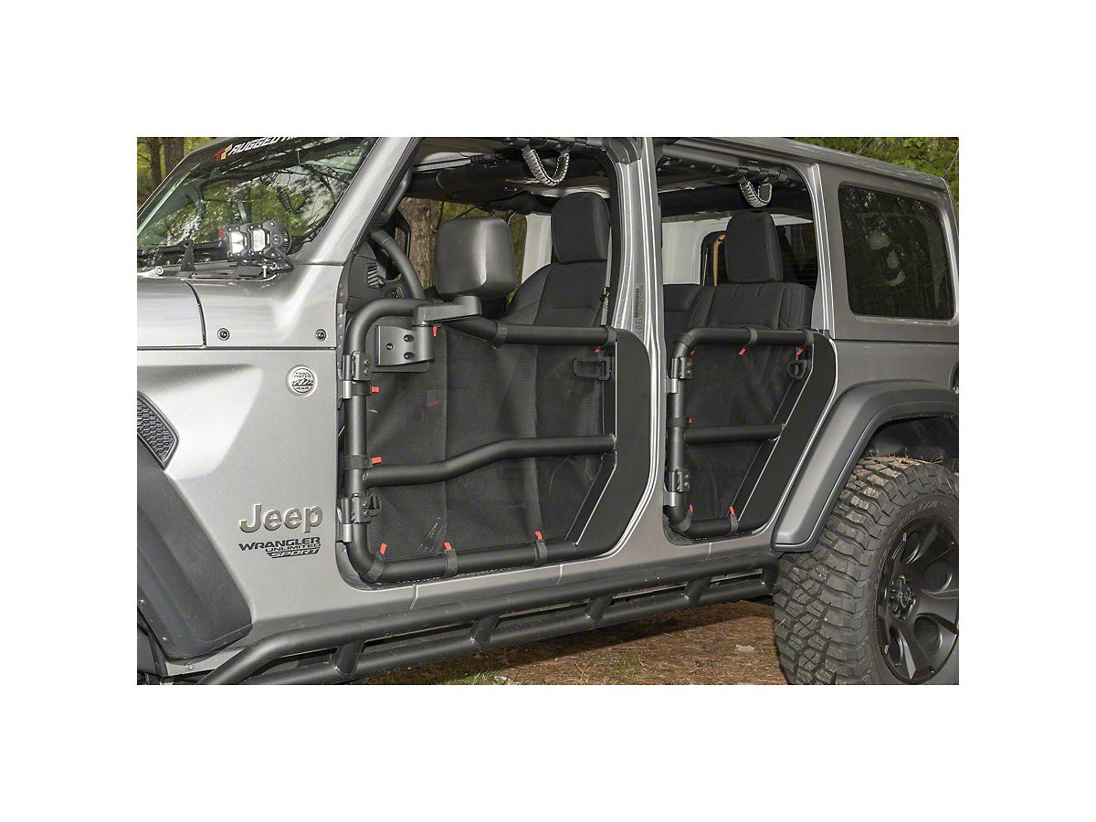 Rugged Ridge Jeep Wrangler Fortis Front Tube Door Covers Black