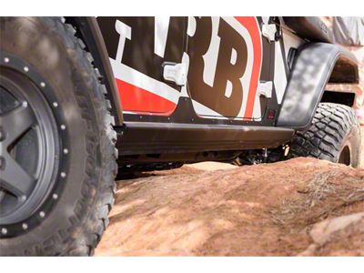 ARB Rock Sliders; Integrit Textured Black (18-23 Jeep Wrangler JL 4-Door)