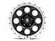 Mammoth 8 Aluminum Simulated Beadlock Black Wheel; 17x9 (18-24 Jeep Wrangler JL)
