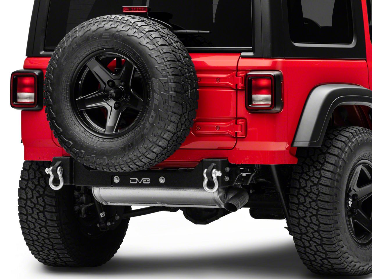DV8 Offroad Jeep Wrangler Rear Bumper Crossmember with Recovery